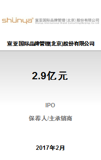 宣亚国际品牌管理（北京）股份有限公司2.9亿元IPO项目成功完成