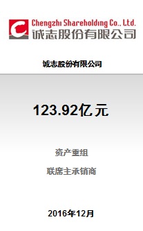 诚志股份有限公司123.92亿元重大资产重组项目成功完成